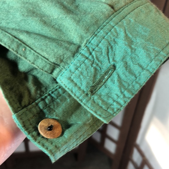 Nadya Green patchwork jacket that is jeans style/lots of pockets/XS - Picture 7 of 17